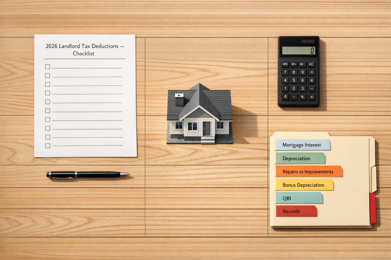 Landlord Tax Deductions: Complete Checklist for 2026