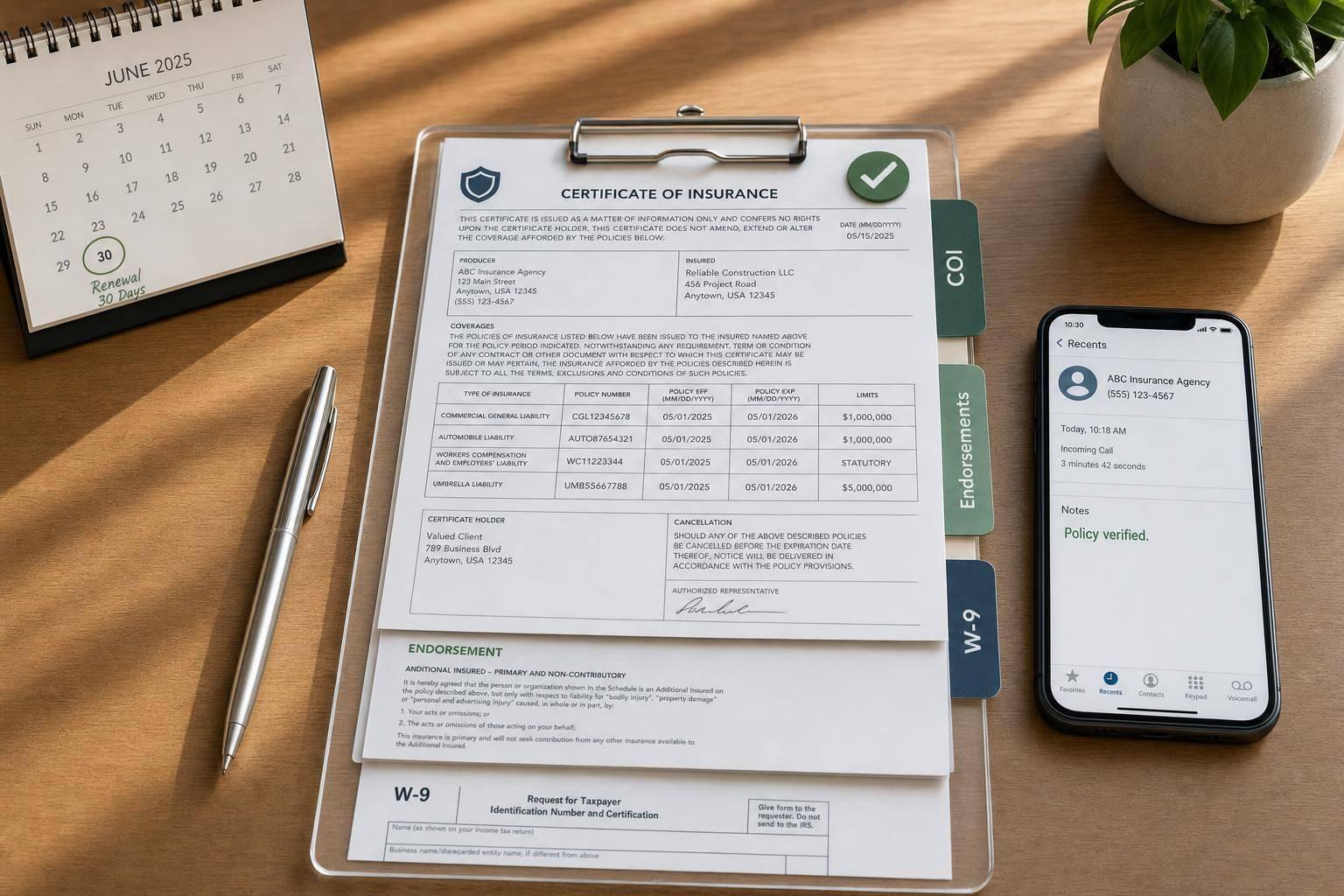 How to Verify Vendor Insurance Coverage