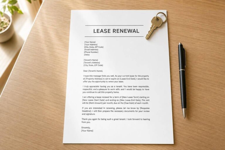 Lease Renewal Letter Template
